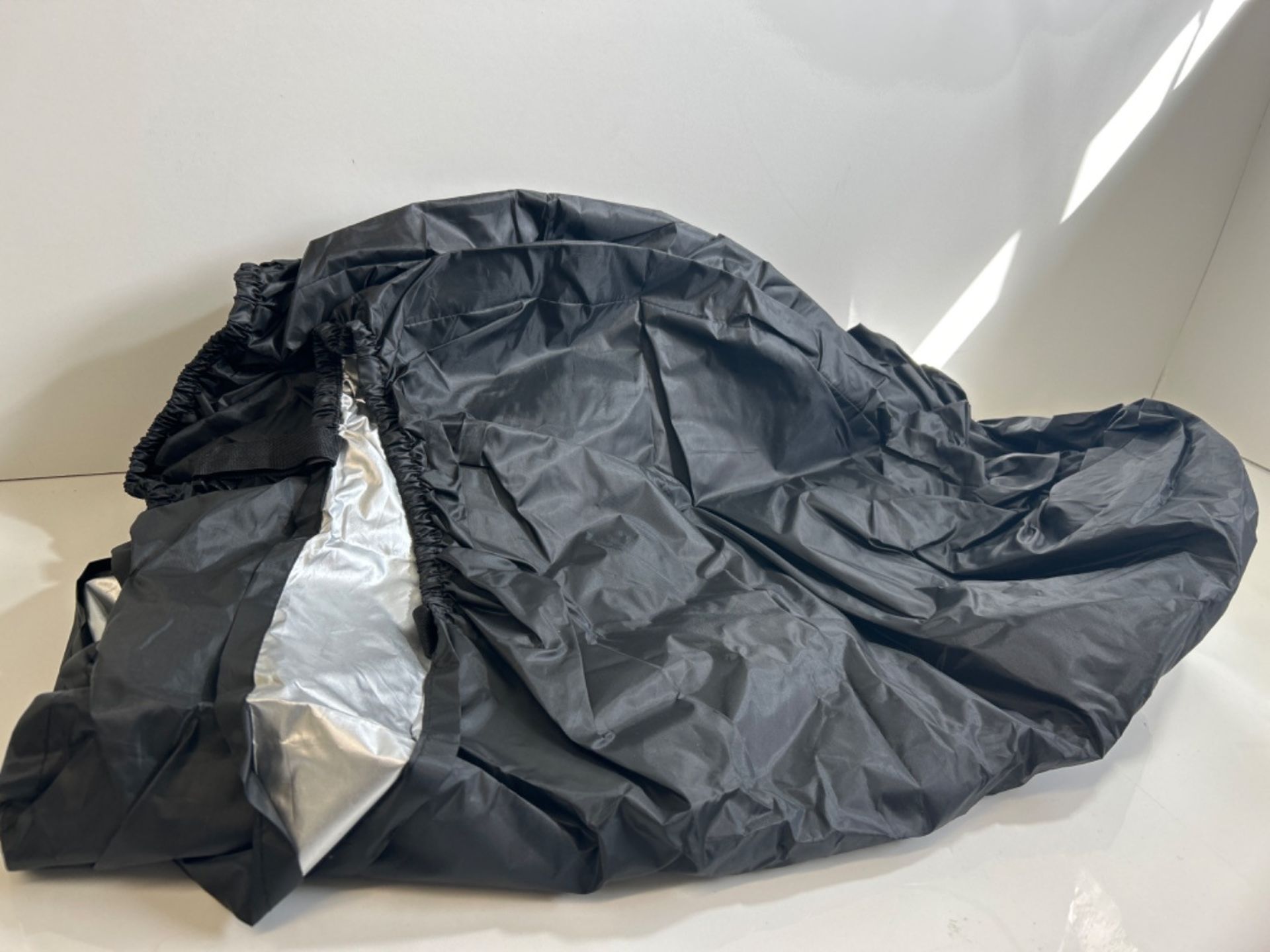 Motorcycle Cover, All Season 210T Oxford Waterproof Motorbike Covers with Lock Holes, Anti Dust Rai - Image 2 of 3