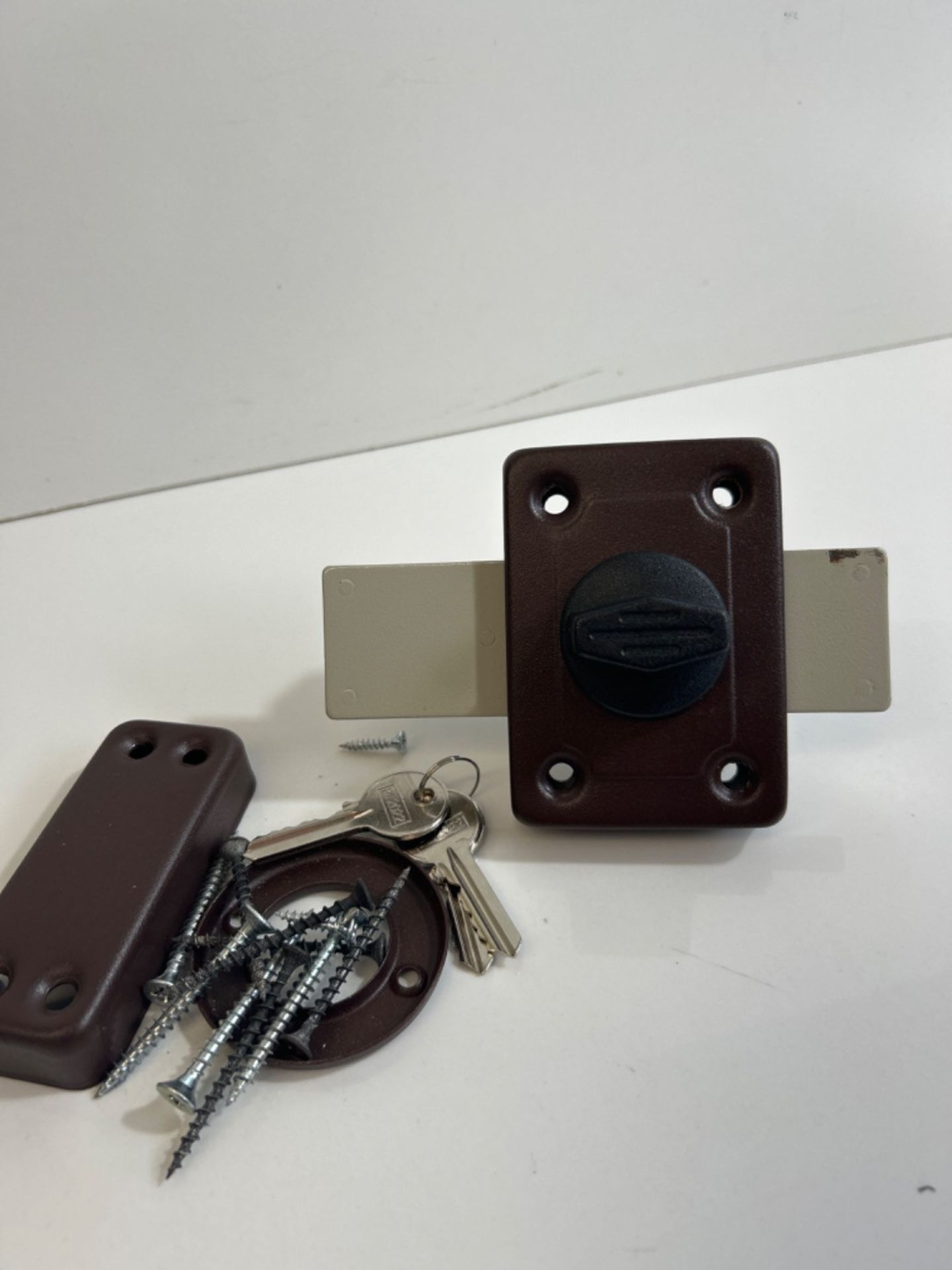 Kowal Universal Long Throw Wooden Door And Gate Lock, Rim Lock Comes With 3 Keys, Easy To Install - Image 2 of 3