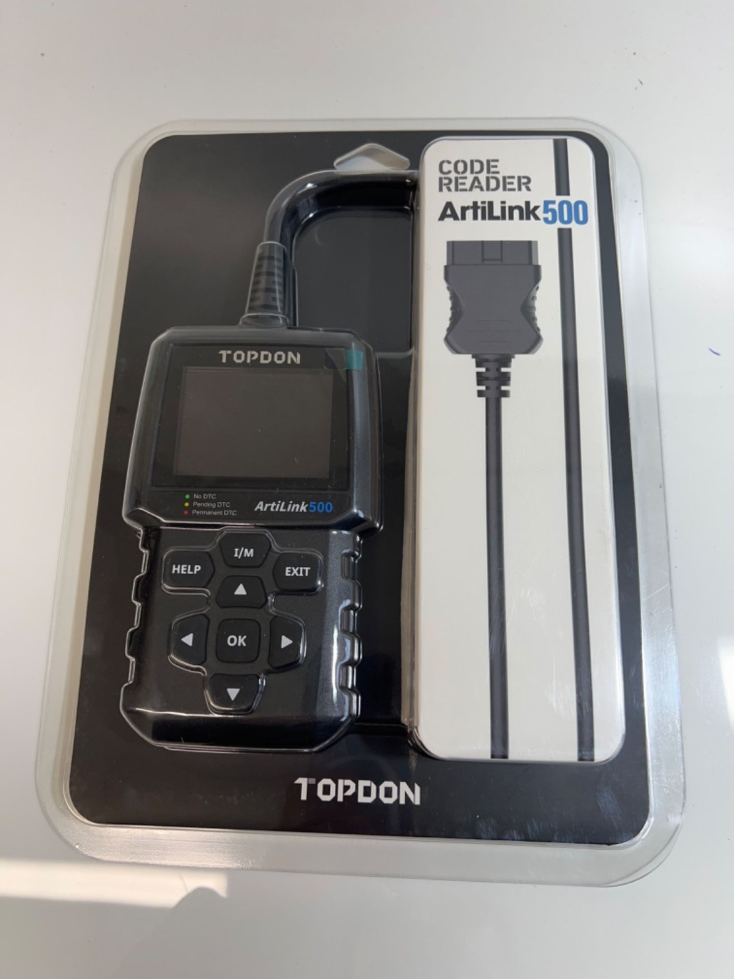 TOPDON AL500 OBD2 Code Reader with Full OBD2 Functions, Universal Car Diagnostic Tool OBD Scanner f - Image 2 of 3