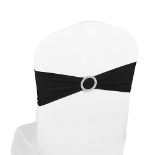 Elastic Stretch Spandex Chair Covers Sashes Bands With Buckle Bows For Wedding Home Party Suppliers