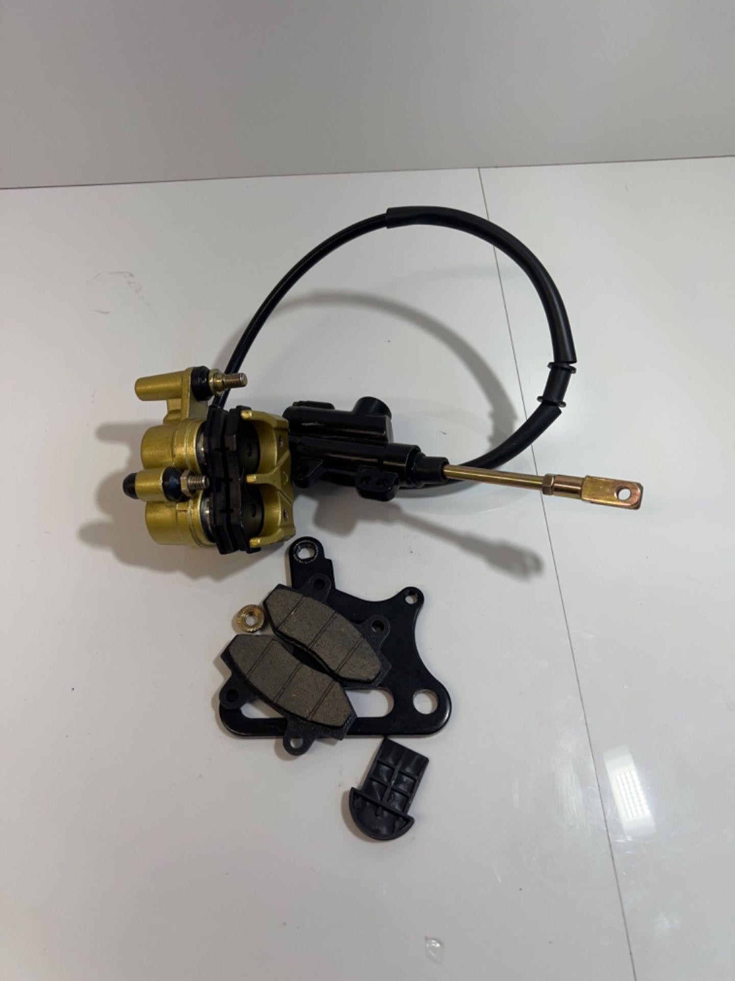 GOOFIT Rear Hydraulic Caliper Brake Master Cylinder Assembly With Brake Pads Replacement For 70cc 1 - Image 2 of 3