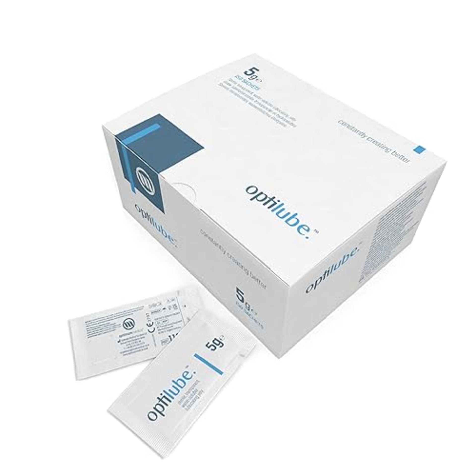 OptiLube Sachets (5g x150) - Sterile Lubricating Jelly in Sachets, Water Soluble with Easy Tear Pac