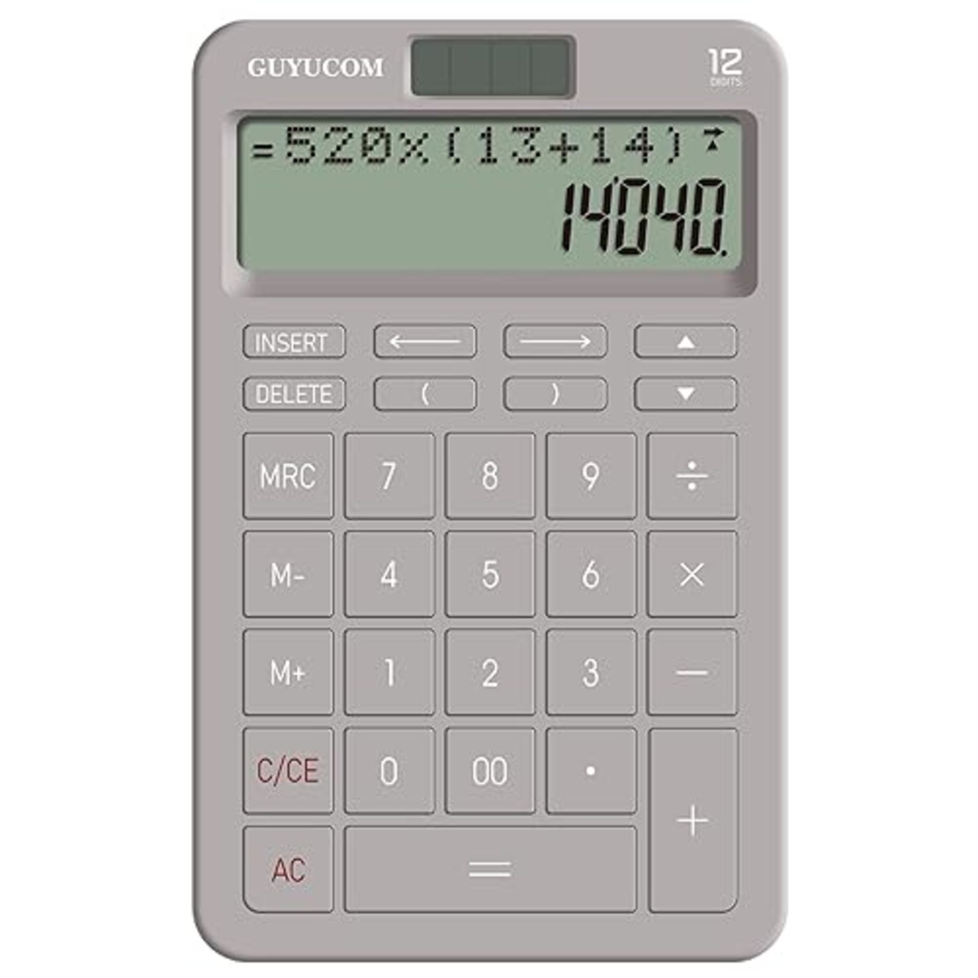 GUYUCOM Desk Calculator with Upgraded History Recording and Track Back Funtion, 2-Lined Large Clear