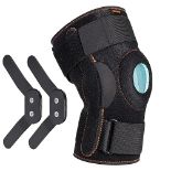 Thx4COPPER Hinged Knee Brace-Adjustable Open Patella with Parallel Straps & Dual Side Stabilizers-C