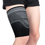 TOFBS 2 Pack Thigh Compression Support Sleeves for Men and Women Breathable Non-Slip Upper Leg Slee