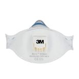 3M Aura 9322+ FFP2 Respirator, Valved FFP2-Mask for Hand Sanding and Power Tool work, White, 5 Pack