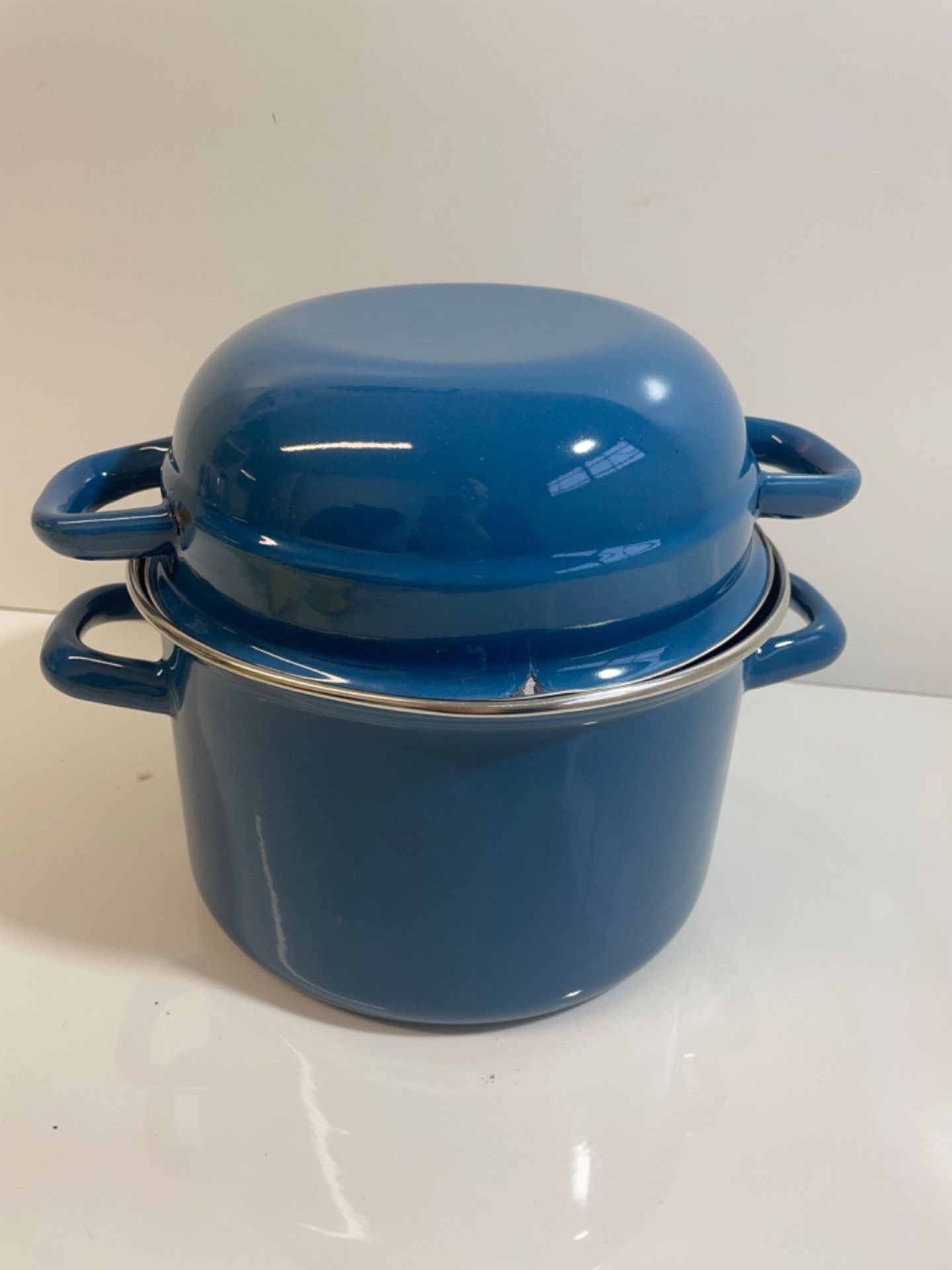 IBILI Mussels Pot, Petrol, 18 cm, Enamelled Steel, Suitable for Induction Hobs - Image 3 of 3