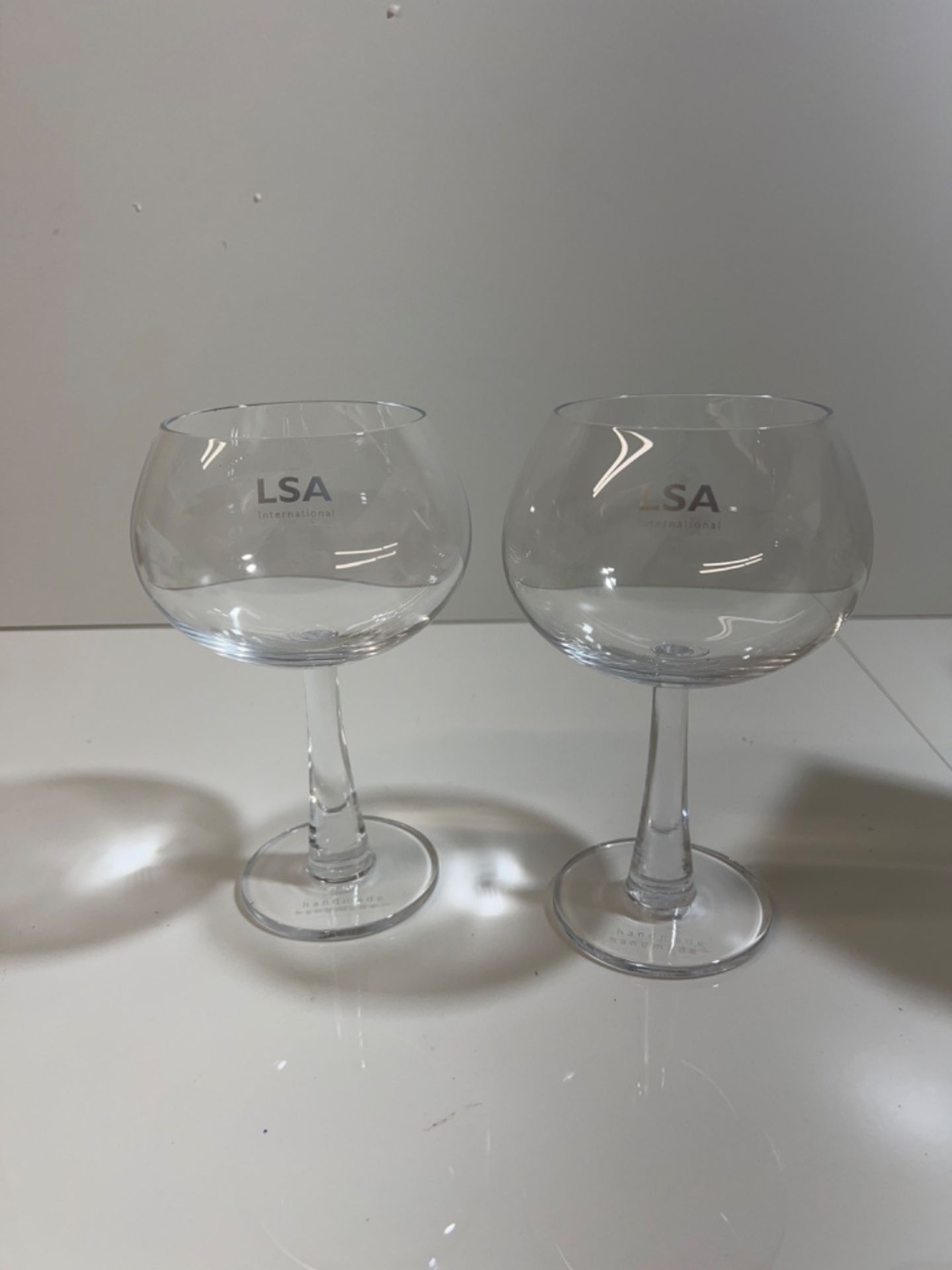 LSA International Gin Balloon Glass 420 ml Clear | Set of 2 | Mouthblown and Handmade Glass | GN03 - Image 2 of 3