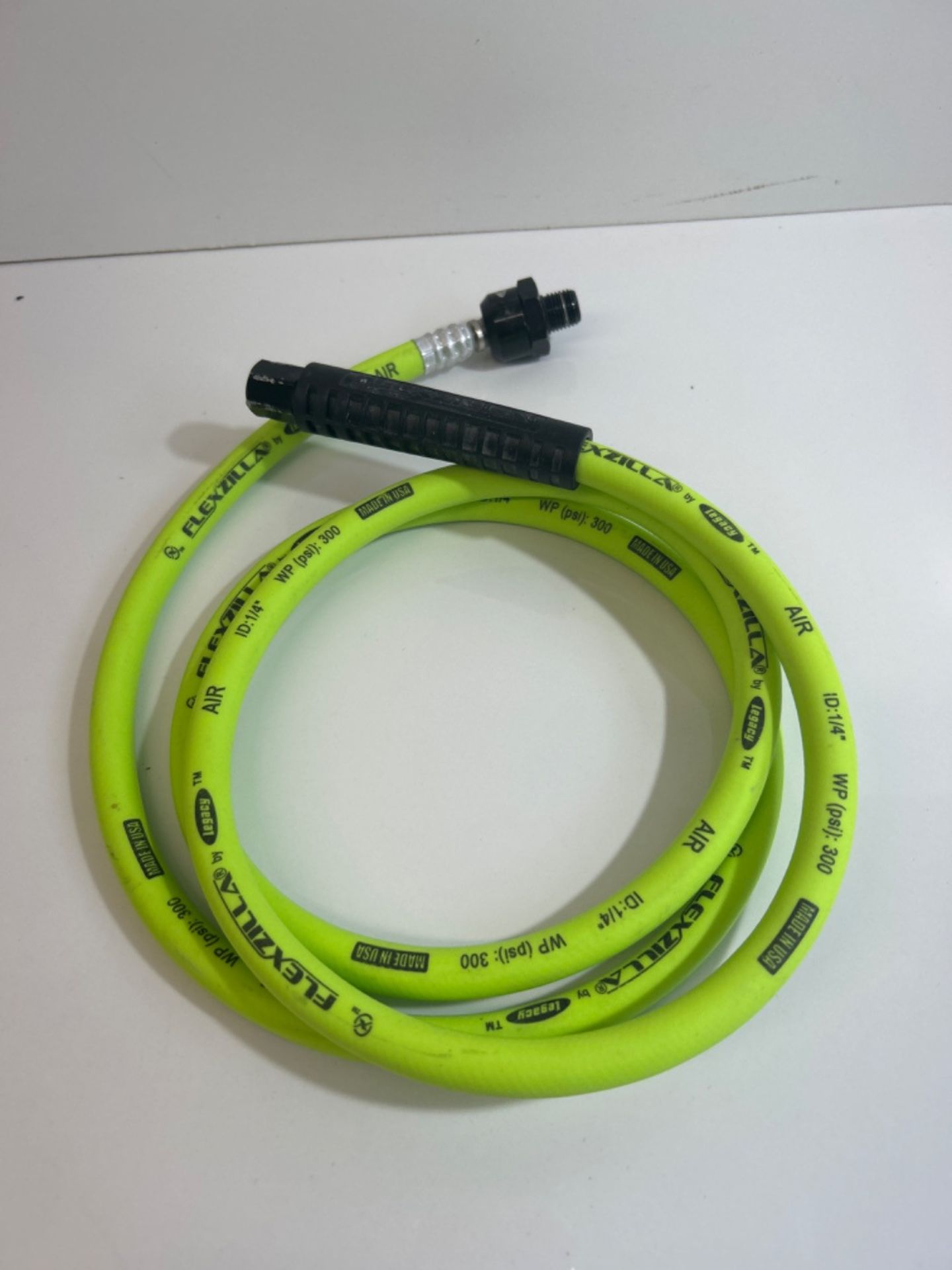 Flexzilla Ball Swivel Whip Air Hose, 1/4 in. x 4 ft. (1/4 in. MNPT Ball Swivel x 1/4 in. FNPT Ends) - Image 2 of 3