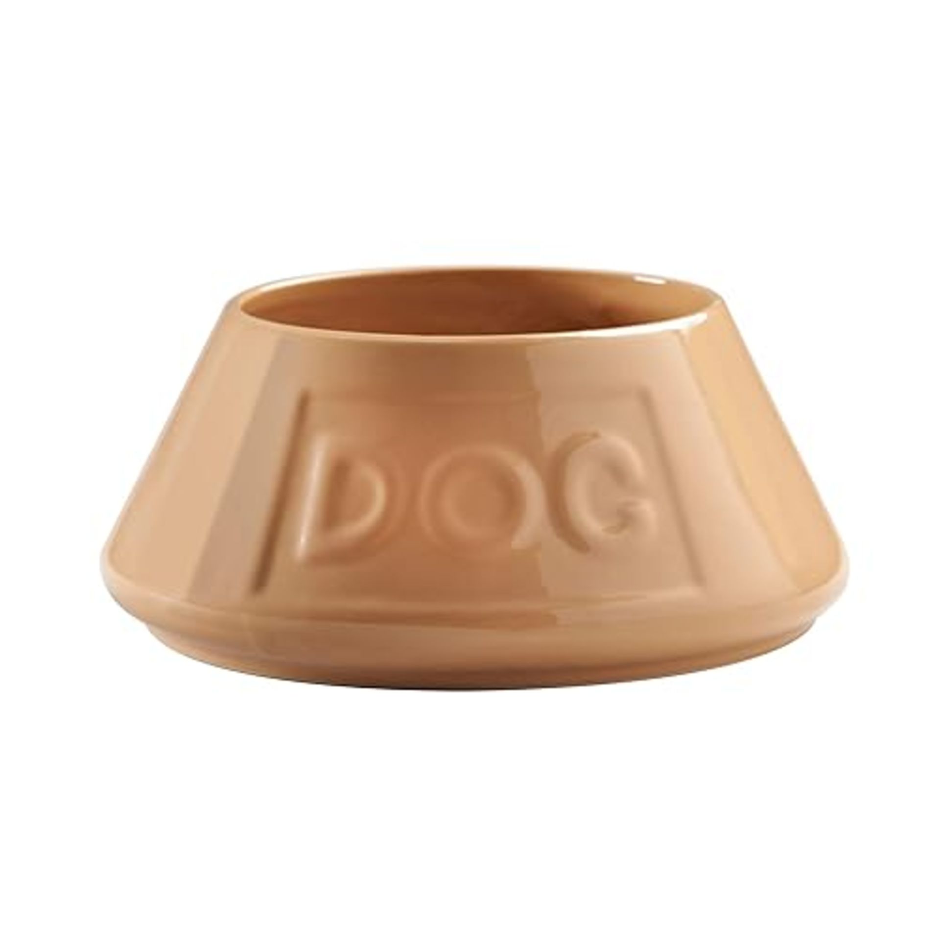 Mason Cash Cane Non Tip Lettered Stoneware Dog Bowl, 21 cm