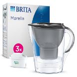 BRITA Marella Water Filter Jug Graphite (2.4L) Starter Pack incl. 3x MAXTRA PRO All-in-1 cartridges