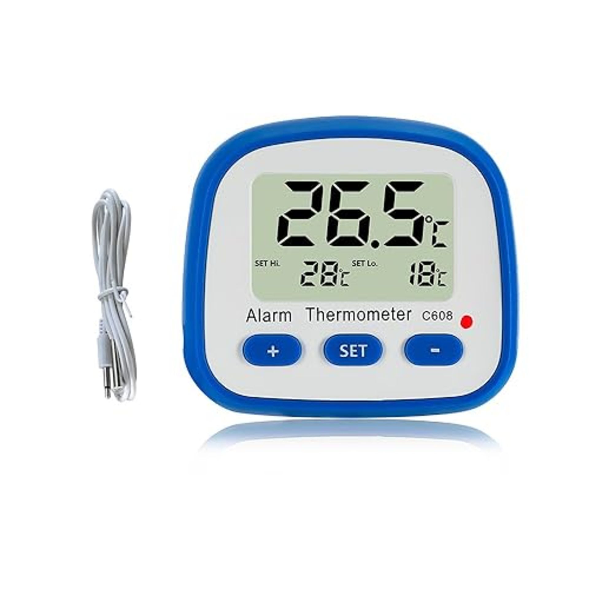 Digital Fridge Freezer thermometer-with-Magnet and Stander Easy Readout Refrigerator Thermometer wi