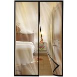 DIKER Thermal Door Curtain, Magnetic Insulated Door Cover 75x220 cm, Temporary Front Door, Closes A