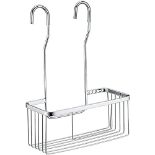 Ibergrif M34028 Hanging Shower Caddy, Stainless Steel Shower Organizer Basket Bath Shower Mixer Cad