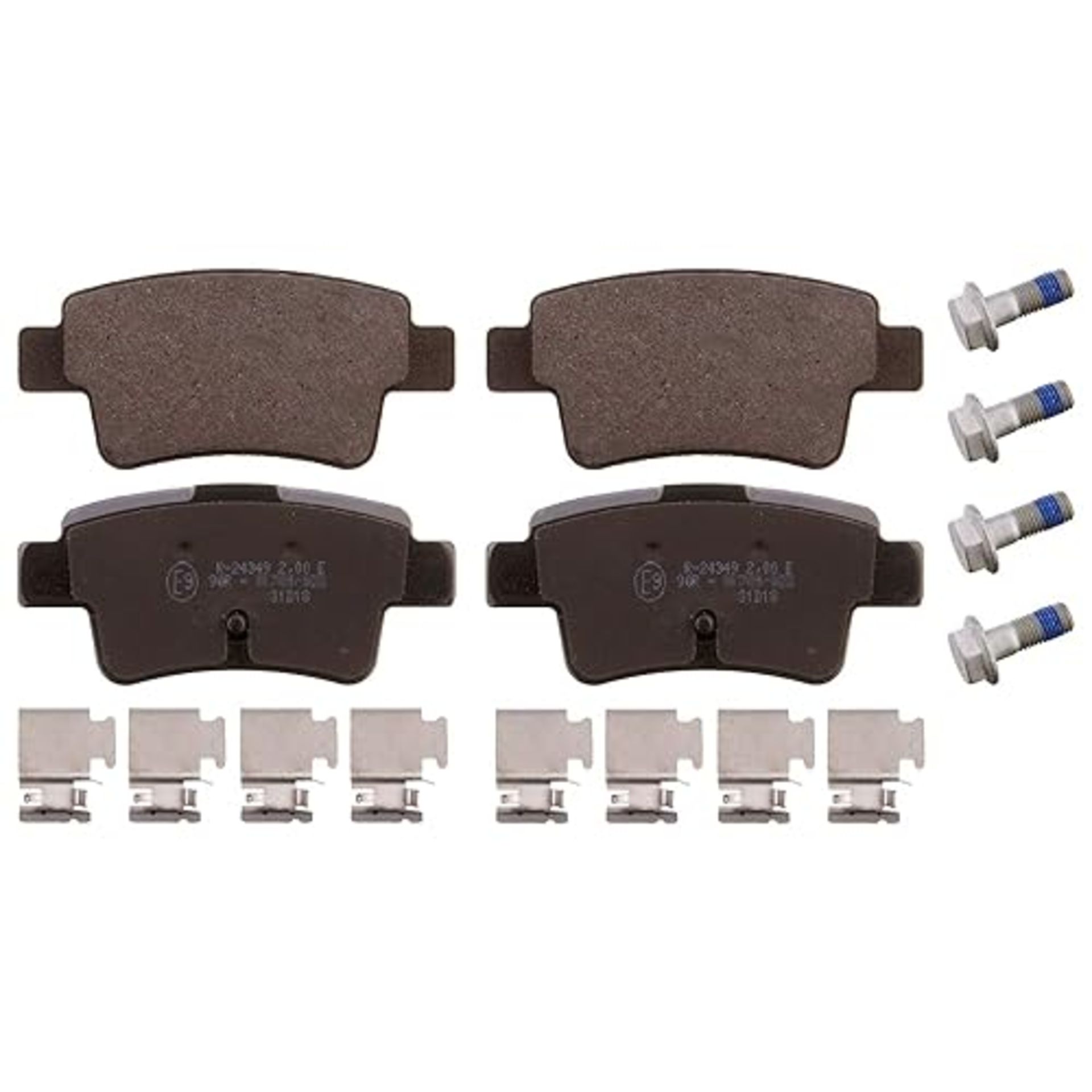 febi bilstein 16880 Brake Pad Set with fastening material, 1 unit