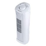 Signature S40005 Portable Mini Tower Fan with 90 Degree Oscillation or Fixed Cold Air Blow Function