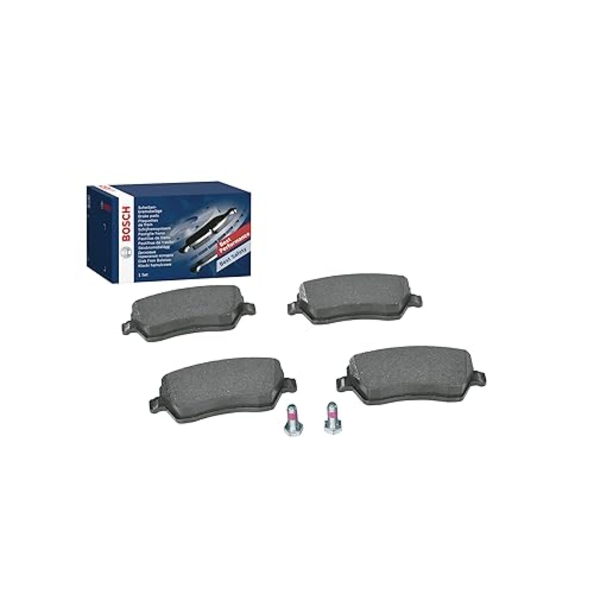 Bosch BP2697 Brake pads - Front axle - ECE-R90 certification - 1 set of 4 pads