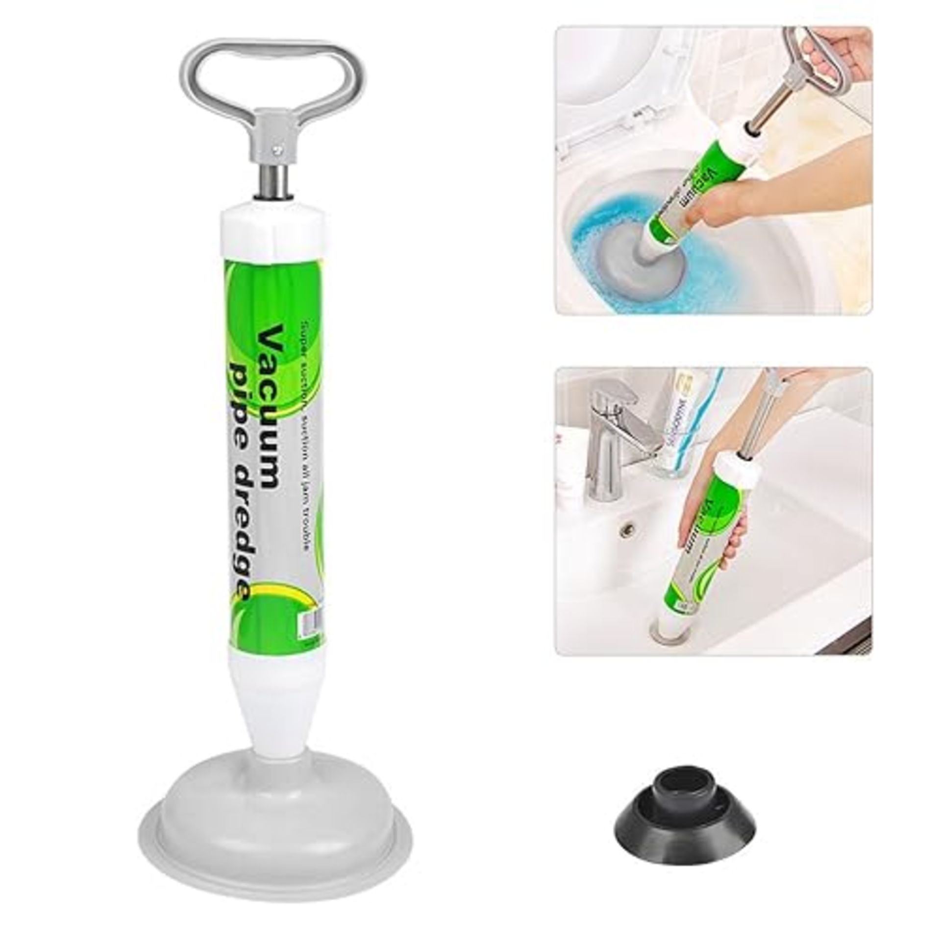 TIMESETL Toilet Plunger, Plunger Sink Unblocker, Sink Plungers for Unblocking, Plunger Toilet Unblo