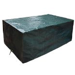 PATIO PLUS Outdoor Transparent Furniture Set Cover Waterproof - Garden Rectangular Covers for Patio