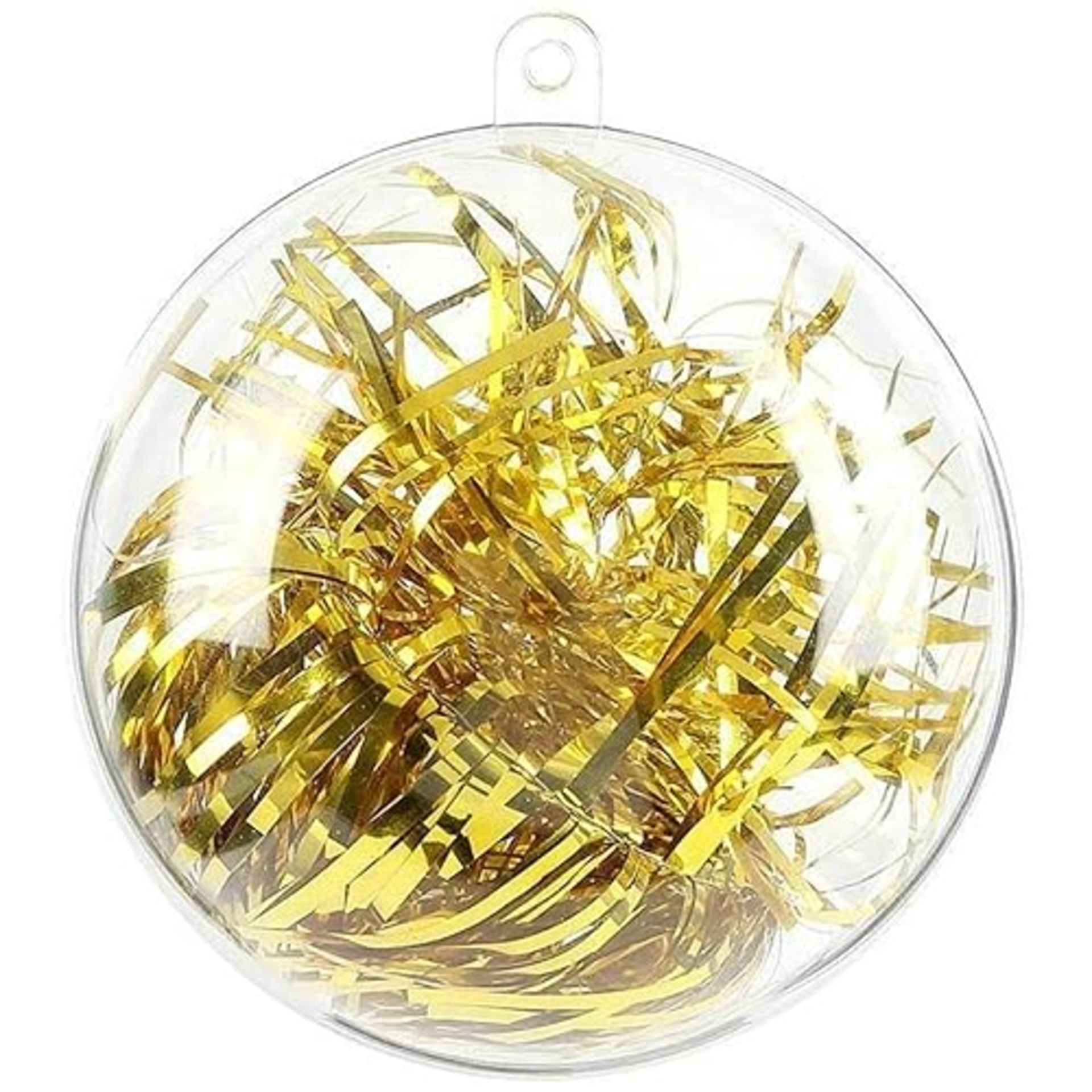 20Pcs 8cm Clear Baubles,Empty Plastic Baubles to Fill, Christmas Tree Decorations Ball for Craft Ne