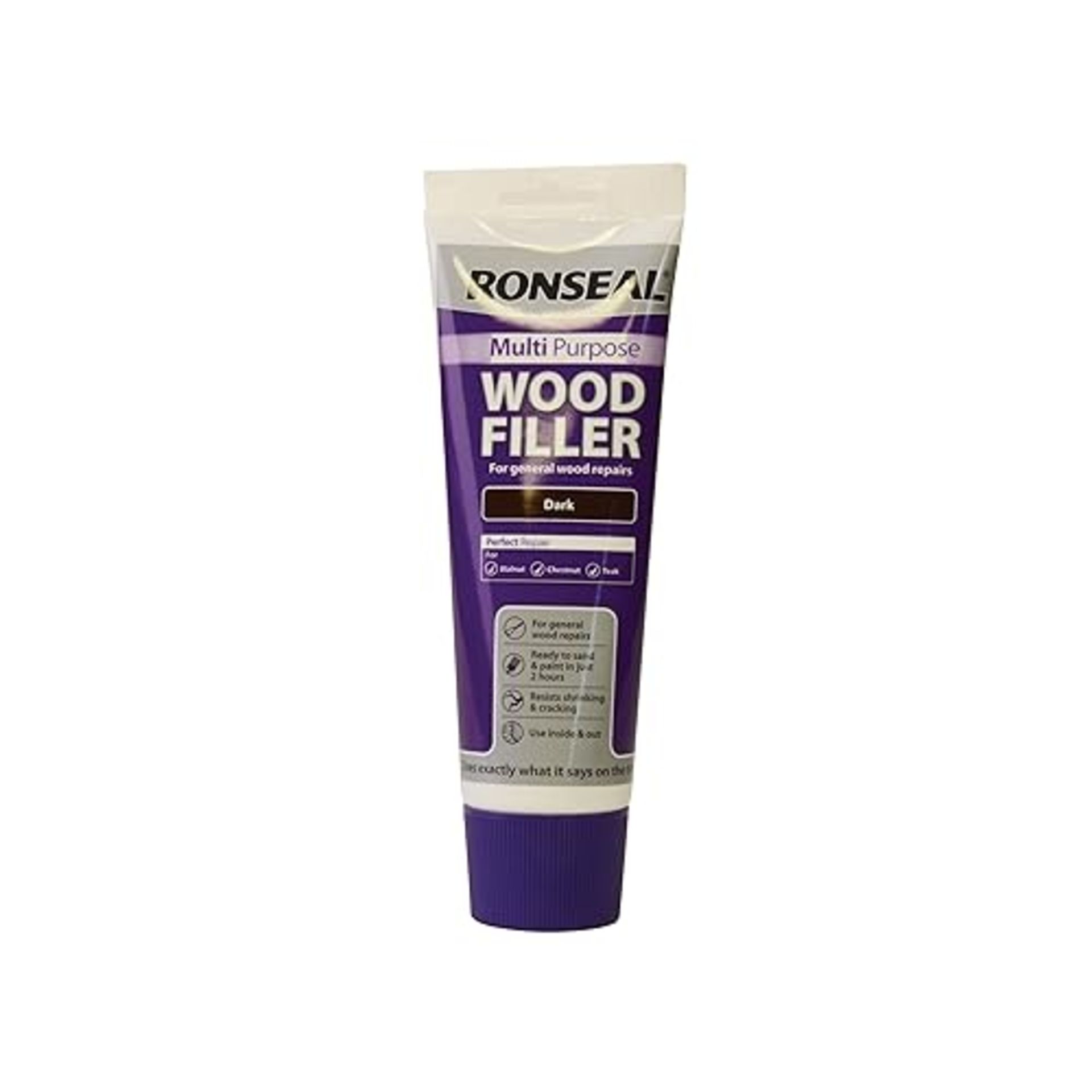 Ronseal MPWFD325G 325g Multi-Purpose Wood Filler Tube - Dark