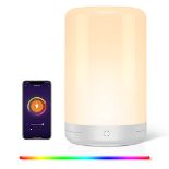 Smart Led bedside lamp, Alexa table lamp with timer Function, WiFi bedside lamp touch dimmable for 