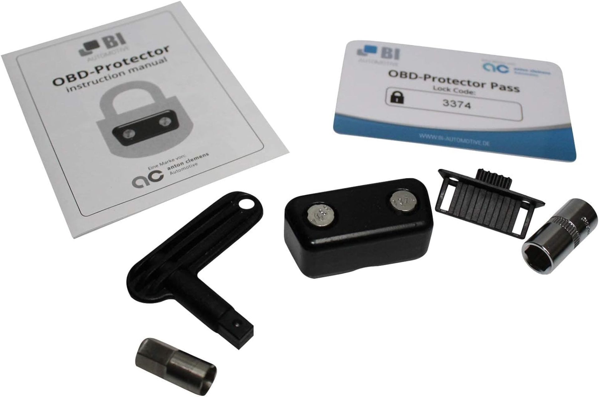 BI OBD Protector Anti-Theft Immobiliser for OBD Socket Cover for OBD Interface