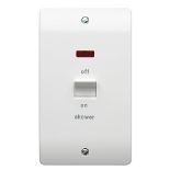 MK K5215SHWHI 50 amp 2-Gang Double-Pole Shower Switch