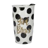 Creative Tops Ava & I €˜Girl Boss€™ Double-Walled Travel Mug, 380 ml (13.5 fl oz)