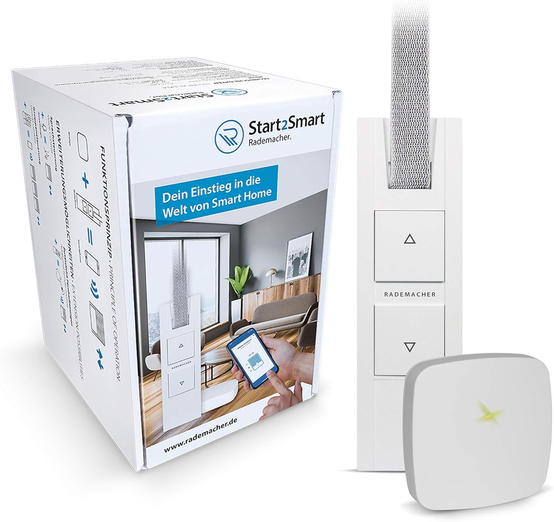 Rademacher Start2Smart-Kit"Belt Winder - Smart Home Starter Set Including Bridge & RolloTron Base D