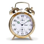 Mebus Mechanical Bell Alarm Clock, Metal, Gold, Normal