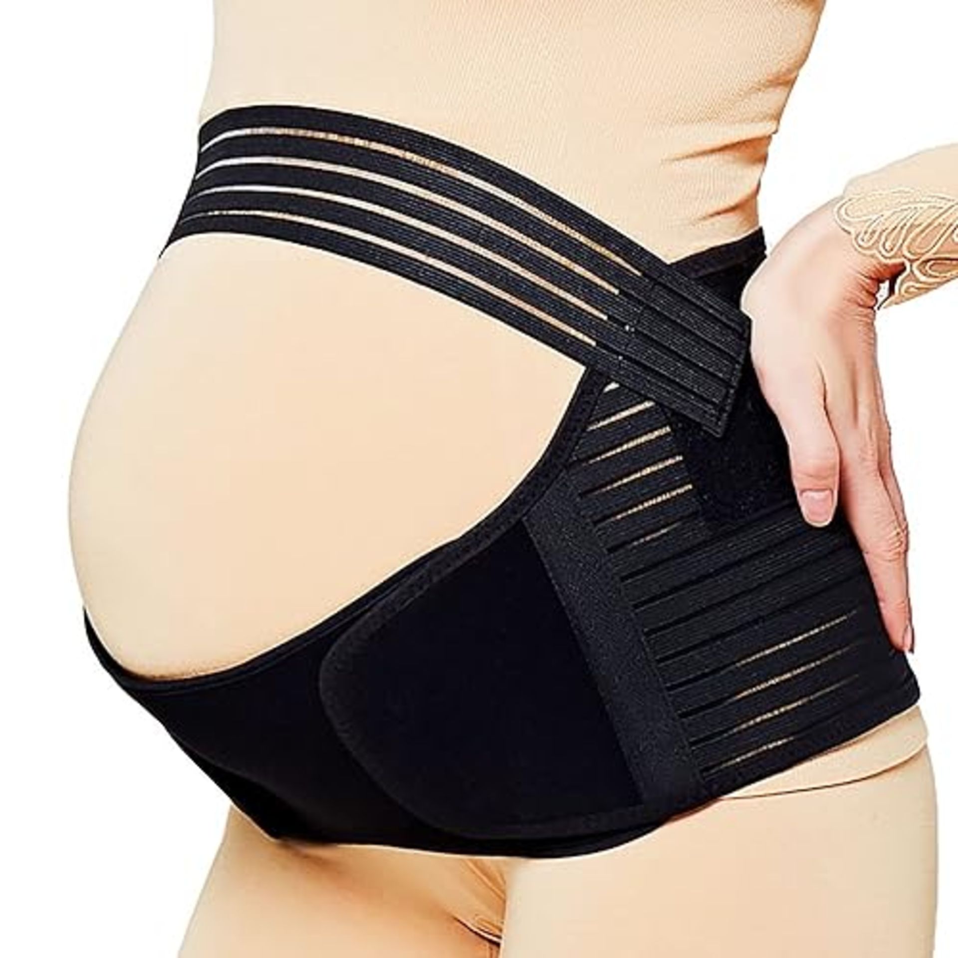 Modloan Pregcy Support Belt, Black Pregcy Belt Support Maternity Belt Maternity Support Belt Bands 