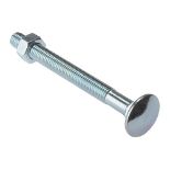 ForgeFix Carriage Bolts | M10 x 300mm | Zinc Plated | Bag 10