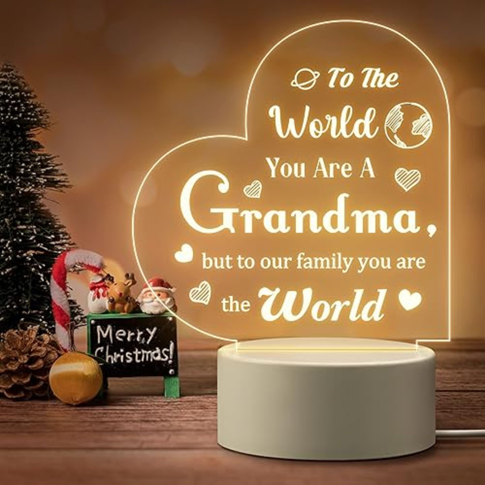 Elequaint Christmas Birthday Gifts for Grandma, Grandma Christmas Gifts from Grandchildren, Persona