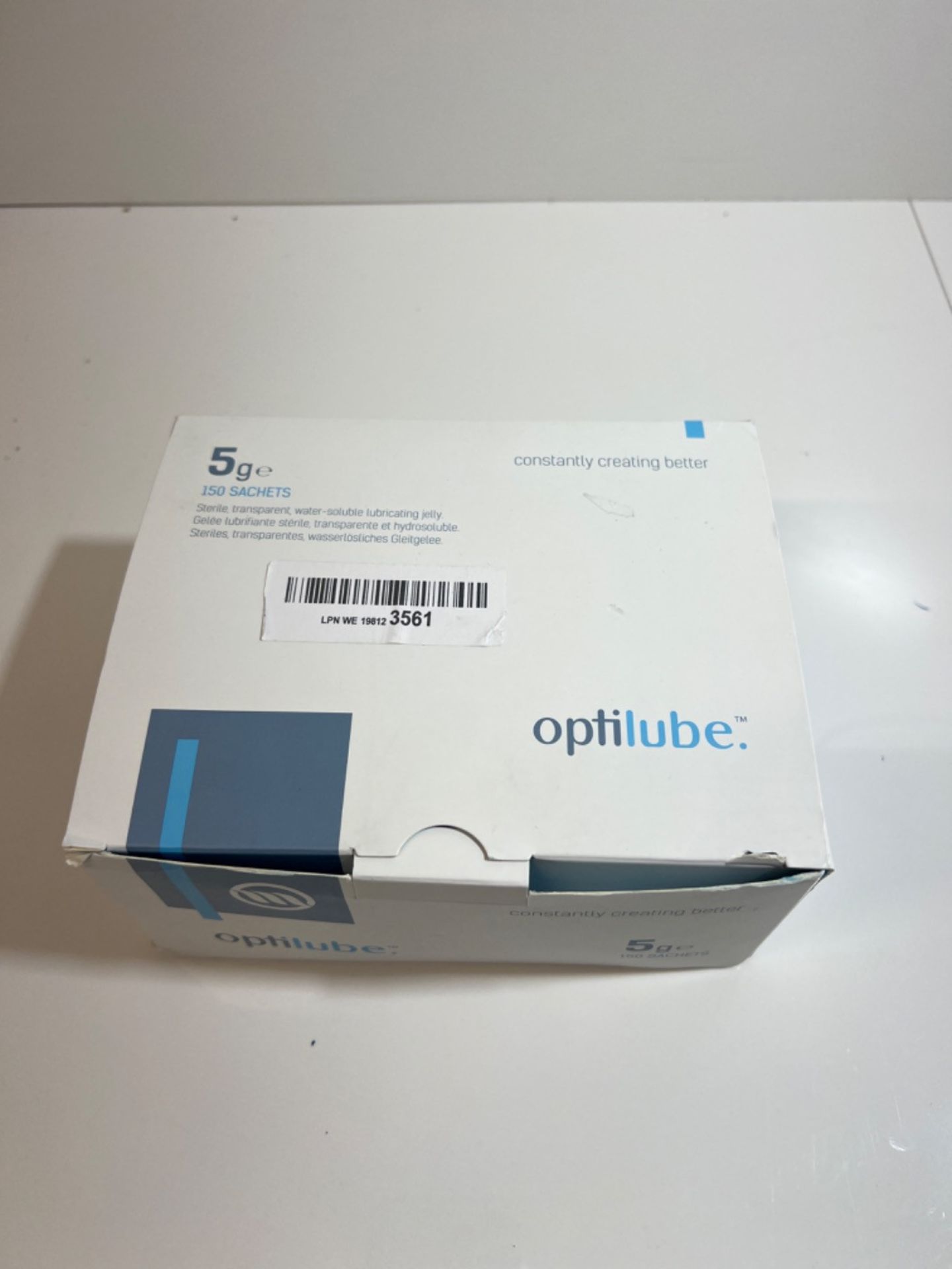 OptiLube Sachets (5g x150) - Sterile Lubricating Jelly in Sachets, Water Soluble with Easy Tear Pac - Image 2 of 3