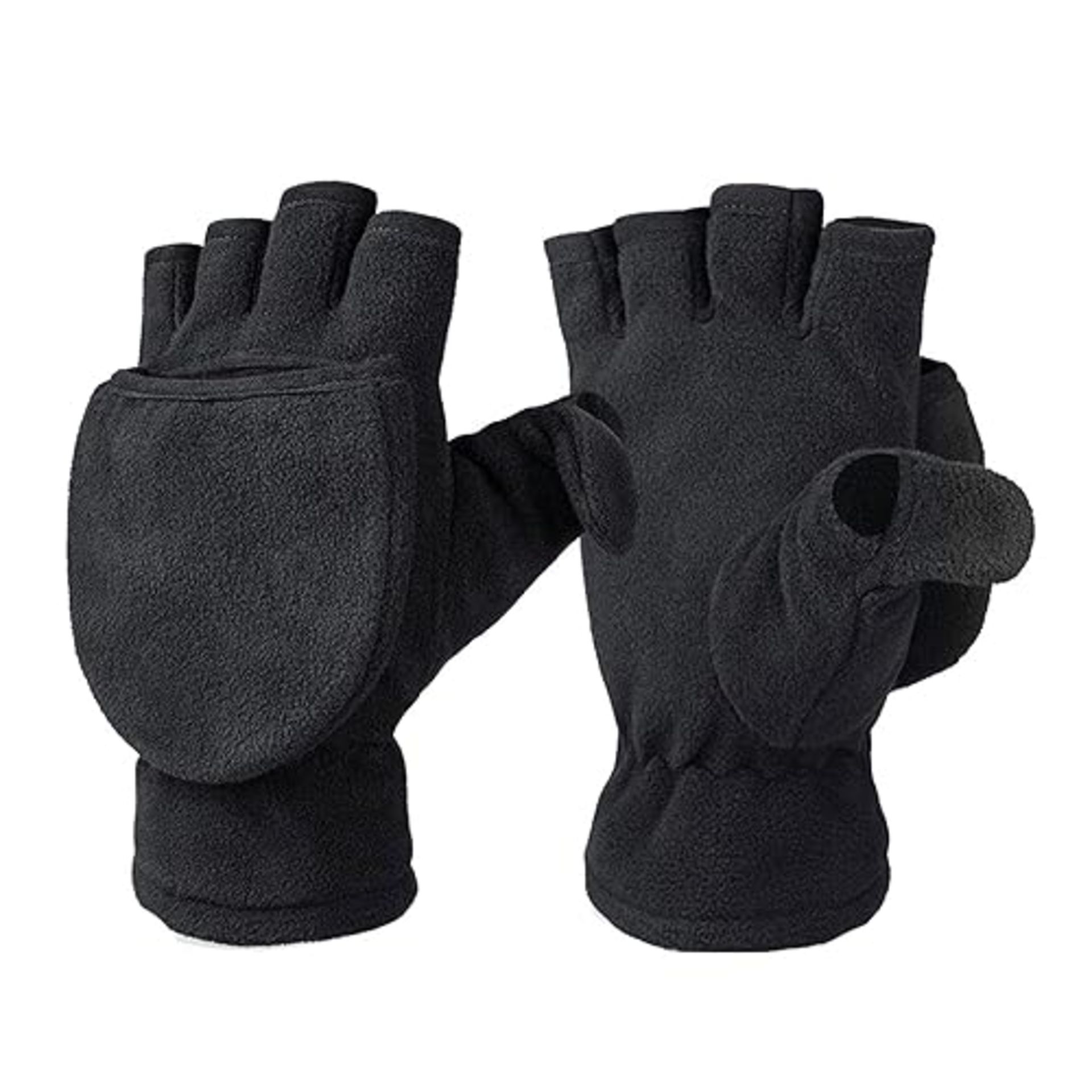 Winter Gloves, 1 Pair Winter Warm Gloves, Fingerless Polar Fleece Gloves Mittens, Fingerless Warm G