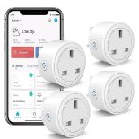 SURFOU Smart Plug Wi-Fi Socket, Plug Works with Amazon Alexa Echo/Echo Dot, Google Home and SmartTh