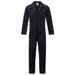 Fort - Workforce Coverall - Small - Navy Blue Coveralls - 210gsm - Studded Pockets - Comfortable Wo