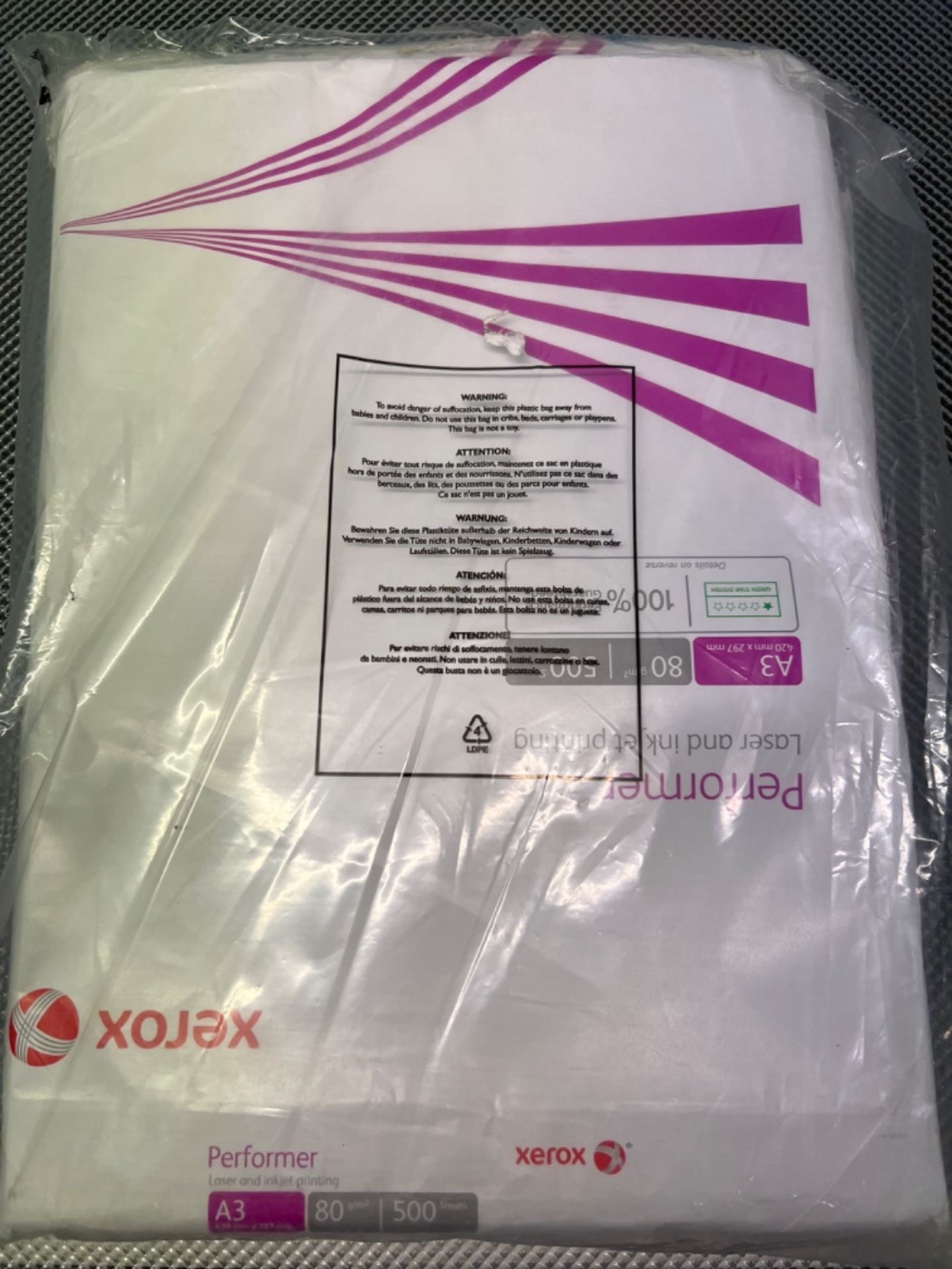 Xerox Performer Multifunctional Paper 80gsm 500 Sheets per Ream A3 White - Ref 003R90569 [1 Ream]