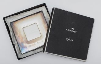 Of Concorde interest; a silver photograph frame, by Carrs, Sheffield 2003 with commemorative