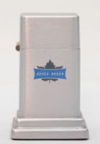 Zippo, a Decca Radar table petrol lighter, 8.5cm