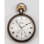 Kay's Keyless Challenge, a silver open face pocket watch, Birmingham 1923, 49mm, working when