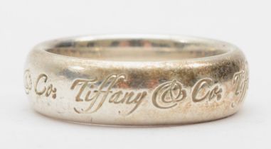 Tiffany & Co, a silver ring, M-N, 7gm.