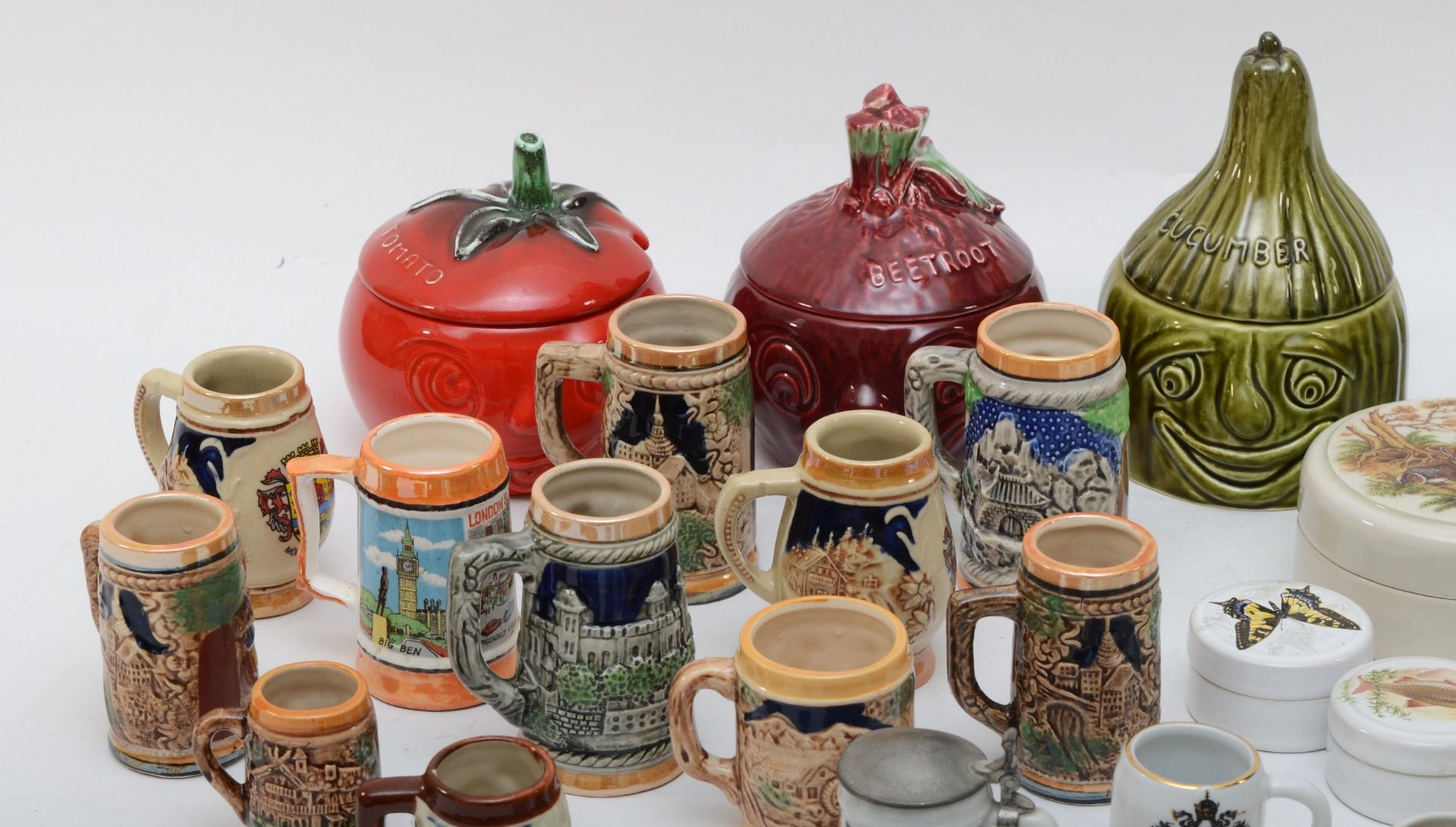 An assortment of decorative ceramics comprising fifteen Gentlemen Relish lidded pots, twenty two - Image 2 of 2