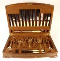 A cased canteen of cutlery, six place settings by Butler & Co Ltd - Sheffield.