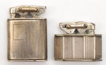 A early 20th century silver cased Elisorn Auto-tank petrol lighter, No 513331, 45mm, together with