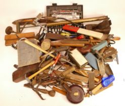 A collection of early 20th century and later carpenters hand tools, to include box planes, Stanley