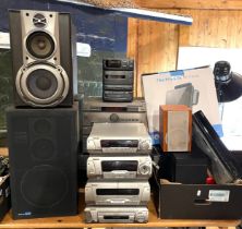 A selection of Hi-Fi systems and components, to include a JVC stack system, a Goodmans micro Hi-Fi