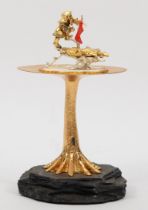 Christopher Nigel Lawrence, a limited edition silver, enamel and parcel gilt surprise mushroom,