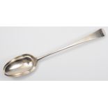 A George III silver Old English pattern basting spoon, by Hester Bateman, London 1780, bottom